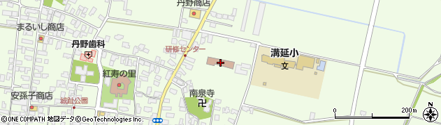 河北町役場　溝延地区公民館周辺の地図