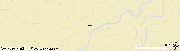 西俣沢周辺の地図