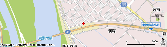 宮城県東松島市小野中央10周辺の地図