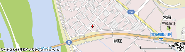 宮城県東松島市小野中央9周辺の地図