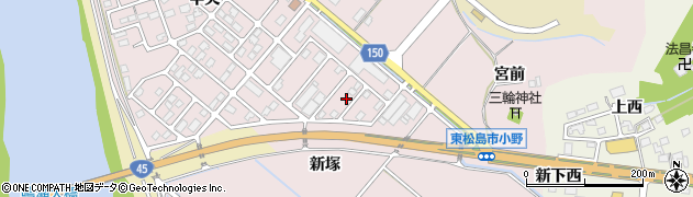 宮城県東松島市小野中央4周辺の地図