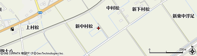 宮城県東松島市牛網（新中村松）周辺の地図