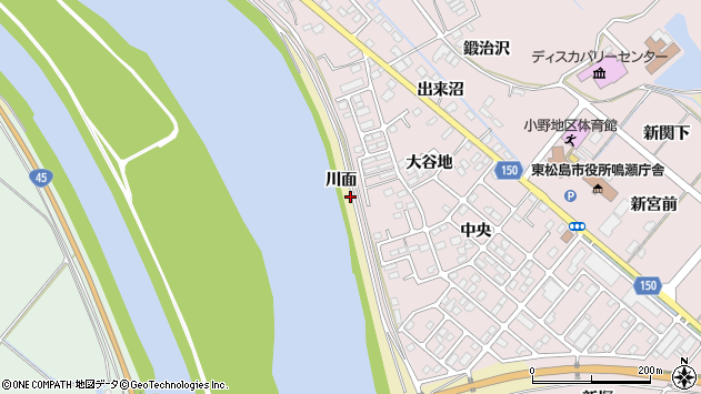 〒981-0302 宮城県東松島市浜市の地図