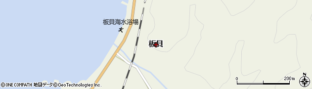 新潟県村上市板貝周辺の地図
