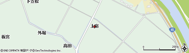 宮城県東松島市浅井（上宿）周辺の地図