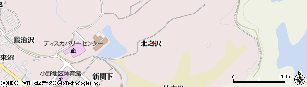宮城県東松島市小野（北之沢）周辺の地図