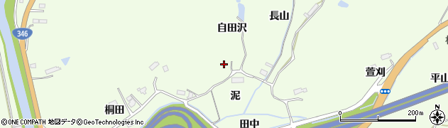 宮城県松島町（宮城郡）根廻（自田沢）周辺の地図