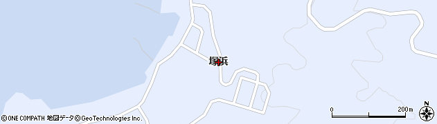宮城県女川町（牡鹿郡）塚浜周辺の地図