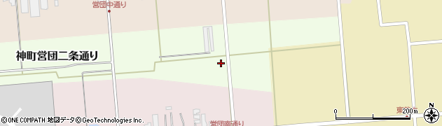 山形県東根市神町営団三条通り周辺の地図