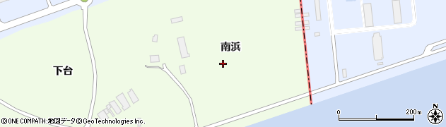 宮城県東松島市大曲南浜周辺の地図
