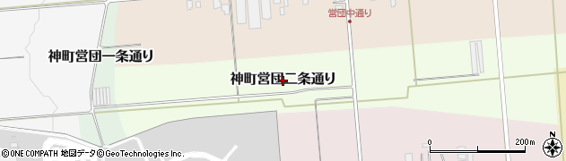 山形県東根市神町営団二条通り周辺の地図