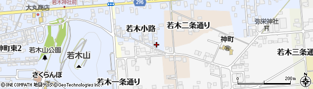 山形県東根市若木小路18周辺の地図