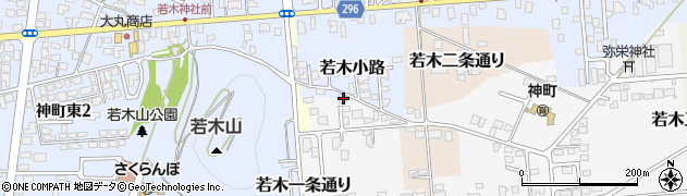 山形県東根市若木小路11周辺の地図
