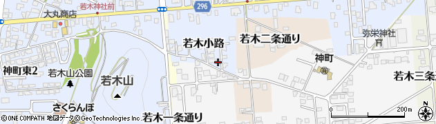 山形県東根市若木小路16周辺の地図