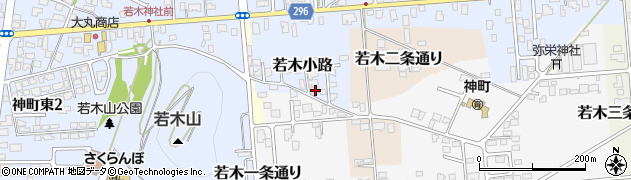山形県東根市若木小路14周辺の地図