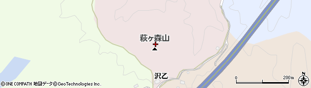 萩ケ森山周辺の地図