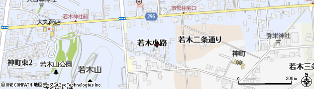 山形県東根市若木小路12周辺の地図