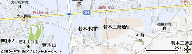 山形県東根市若木小路16-14周辺の地図