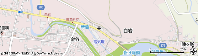 国井新聞店山形新聞白岩専売所周辺の地図