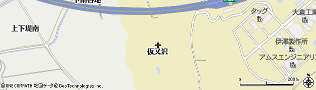 宮城県東松島市川下（仮又沢）周辺の地図