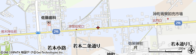 山形県東根市板垣大通り周辺の地図