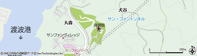 宮城県石巻市渡波（仁田山）周辺の地図