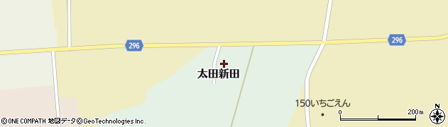 山形県東根市太田新田周辺の地図