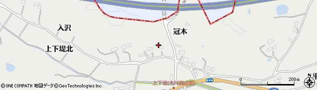 宮城県東松島市上下堤（冠木）周辺の地図