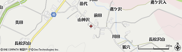 宮城県大郷町（黒川郡）東成田（山神沢）周辺の地図