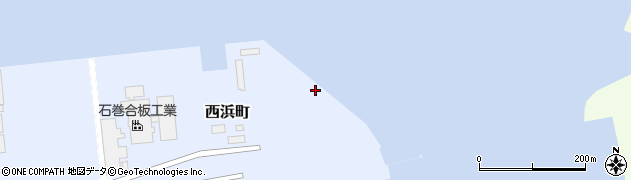 宮城県石巻市西浜町周辺の地図