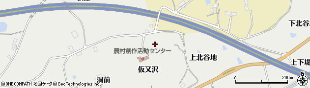 宮城県東松島市上下堤（仮又沢）周辺の地図