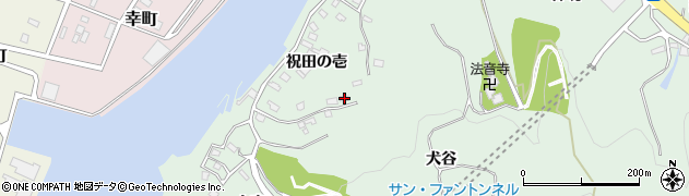宮城県石巻市渡波祝田の壱56周辺の地図
