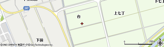 宮城県東松島市大曲（台）周辺の地図