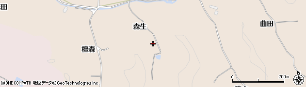 宮城県東松島市根古（森生）周辺の地図