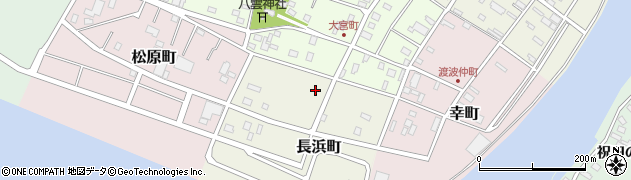 宮城県石巻市長浜町周辺の地図