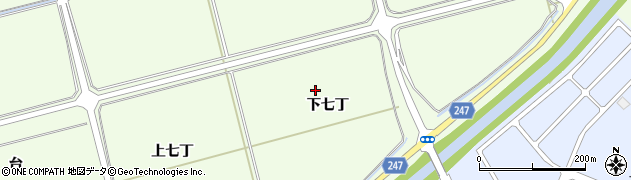 宮城県東松島市大曲下七丁周辺の地図
