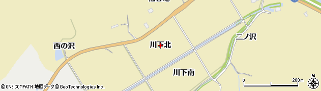 宮城県東松島市川下（北）周辺の地図