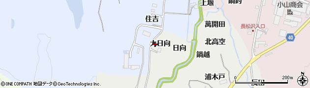 宮城県大郷町（黒川郡）東成田（大日向）周辺の地図