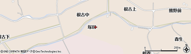 宮城県東松島市根古（塚田）周辺の地図