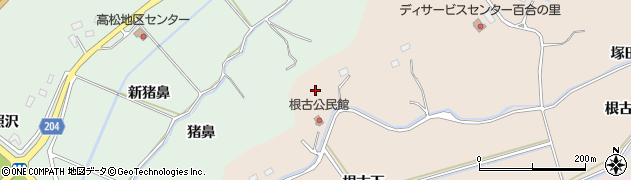 宮城県東松島市根古佐野下周辺の地図