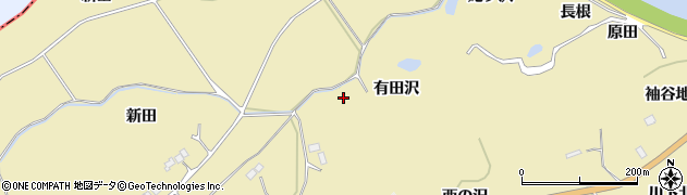 宮城県東松島市川下有田沢周辺の地図