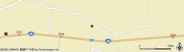 東根 紅留満周辺の地図