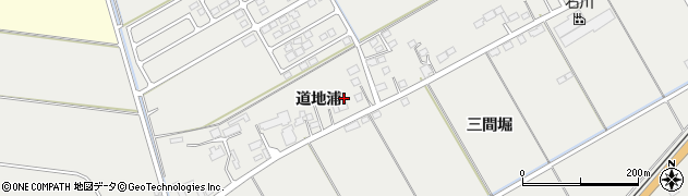 宮城県東松島市矢本道地浦周辺の地図