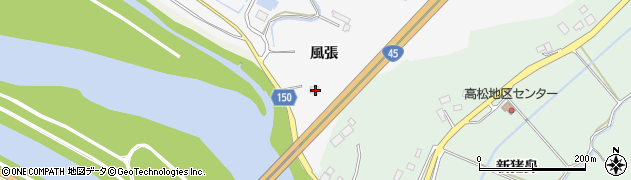 宮城県東松島市新田風張26周辺の地図