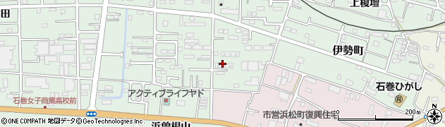 石巻黄金浜住宅周辺の地図
