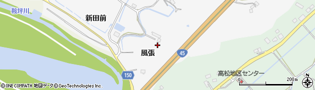 宮城県東松島市新田風張14周辺の地図