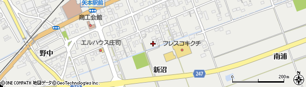 宮城県東松島市矢本（新沼）周辺の地図
