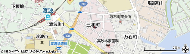 宮城県石巻市三和町周辺の地図
