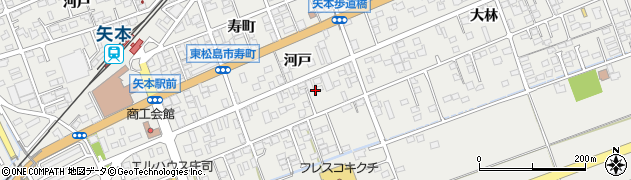 宮城県東松島市矢本上新沼周辺の地図