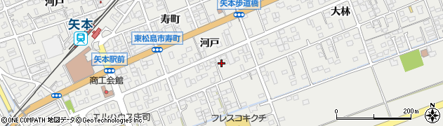宮城県東松島市矢本（上新沼）周辺の地図